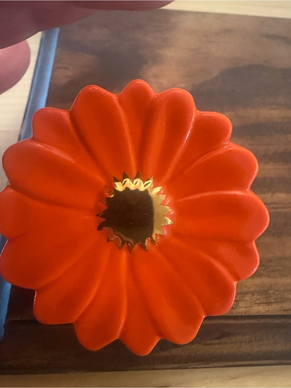 Nora Fleming orange flower - Picture 2 of 4